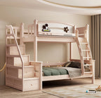 Model 8119 solid wood kids bunk bed — front view