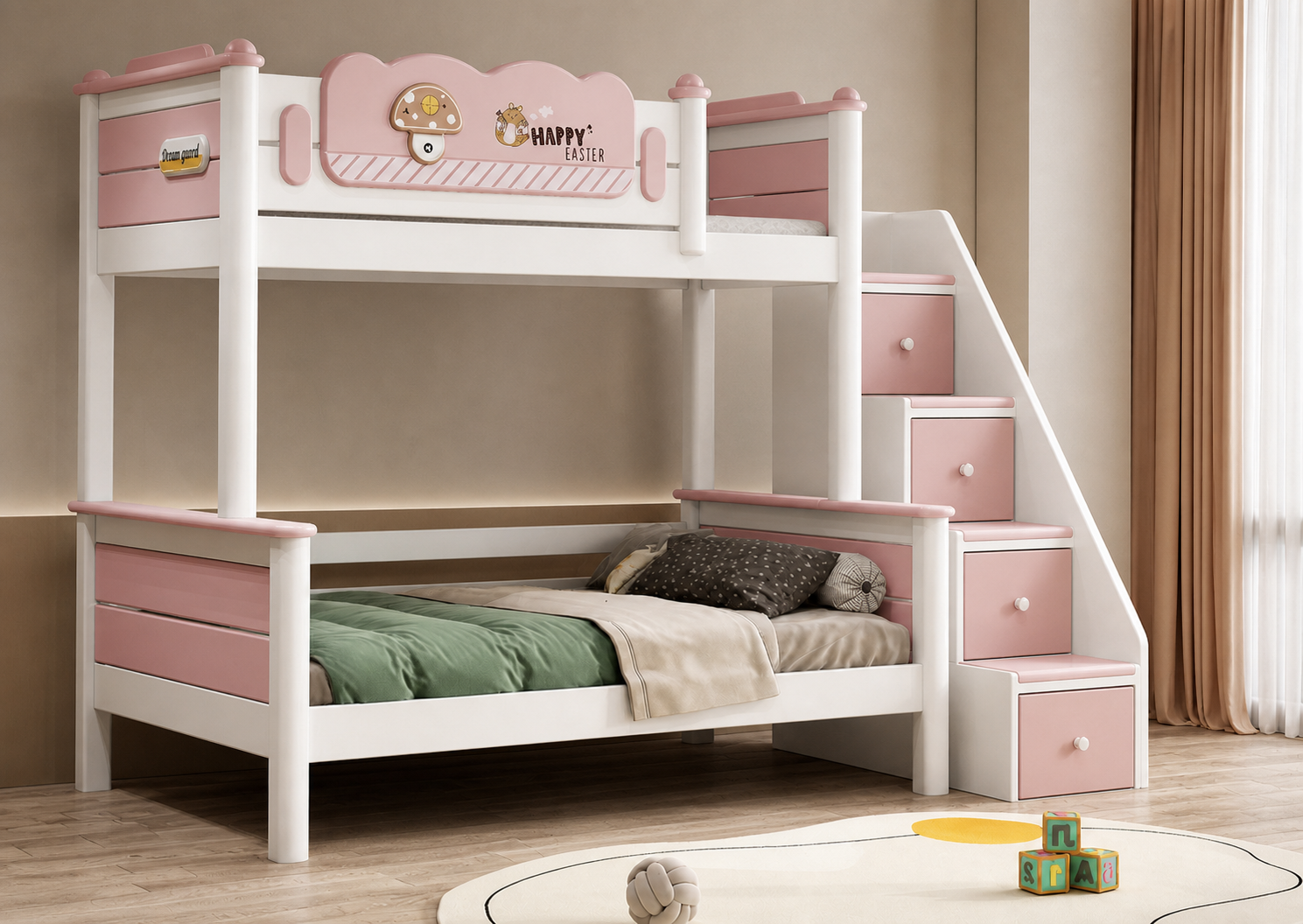 Model 6331 – Bed with Storage Steps configuration illustration