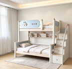 Model 6332 – Bed with Storage Steps and Bookshelf configuration illustration