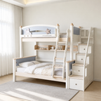 AI-generated configuration preview of Model 6335 with storage steps and bookshelf