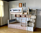Model 6335 with storage steps, bookshelf and drawer