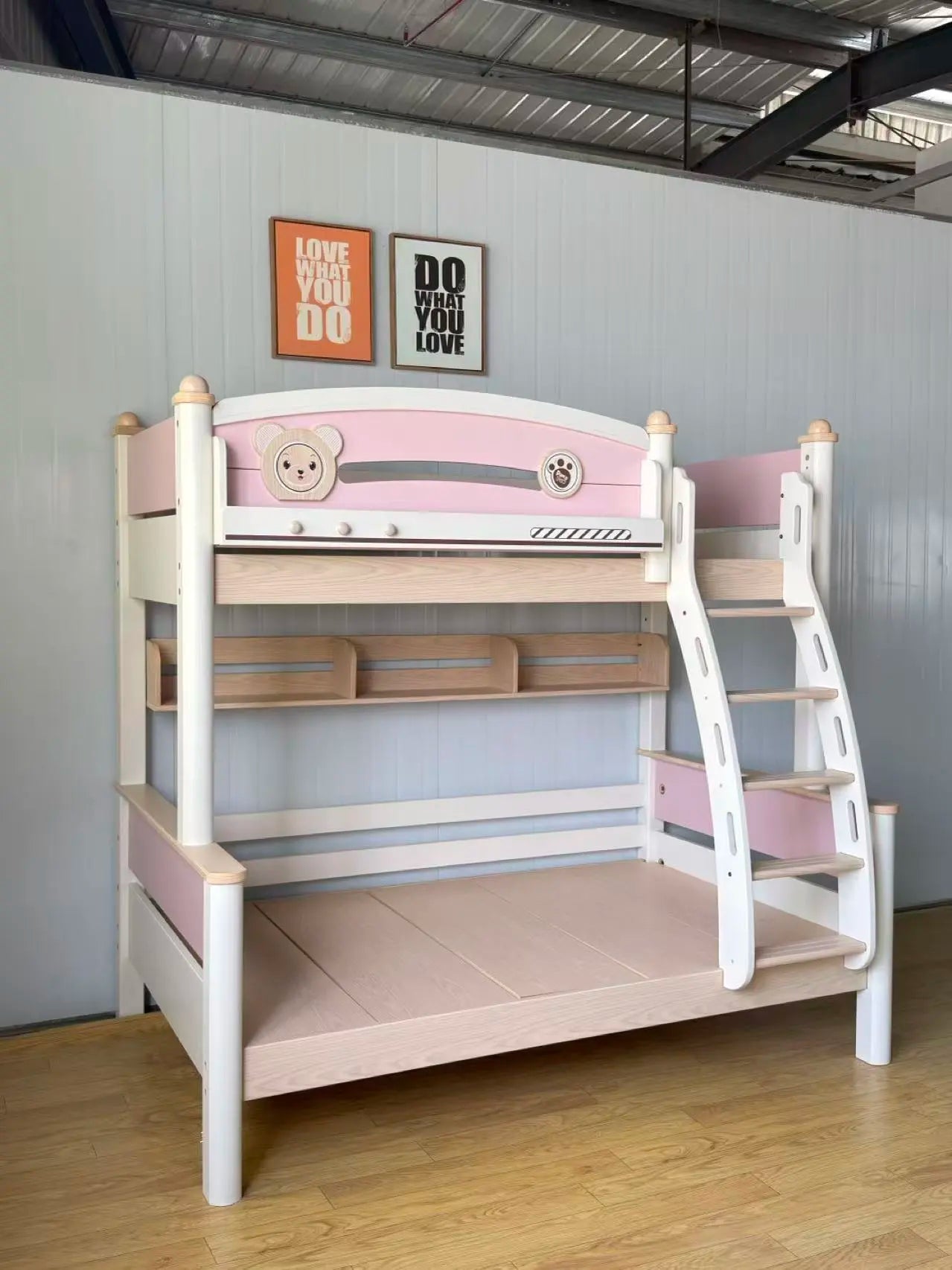 Model 6336 bunk bed with bookshelf