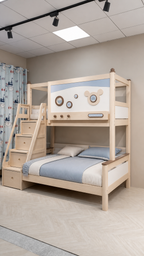 AI-rendered configuration preview — Model 8118 with storage steps