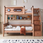 Model 9101 – Package 3 – Bed + Storage Steps + Bookshelf