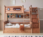 Model 9101 – Package 4 – Bed + Storage Steps + Bookshelf + Drawer