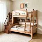 Model 9119 – Package 3 – Bed + Storage Steps + Bookshelf