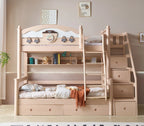 Model 8108 solid wood kids bunk bed — front view